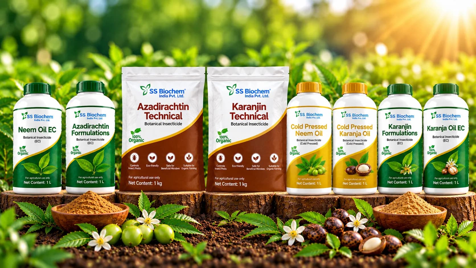 The botanical pesticides range supplied by SS Biochem
